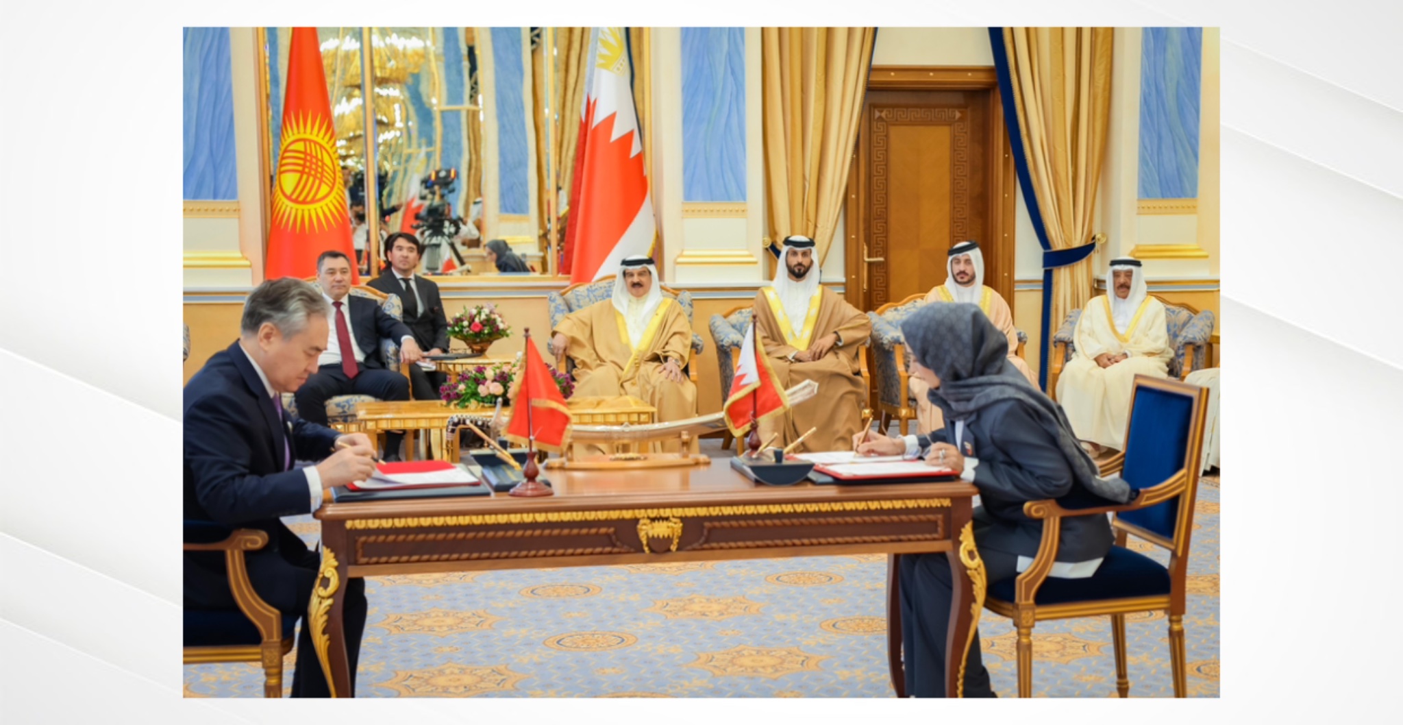 في إطار زيارة رئيس الجمهورية القيرغيزية إلى مملكة البحرين.. توقع مذكرة تفاهم في المجال الصحي  